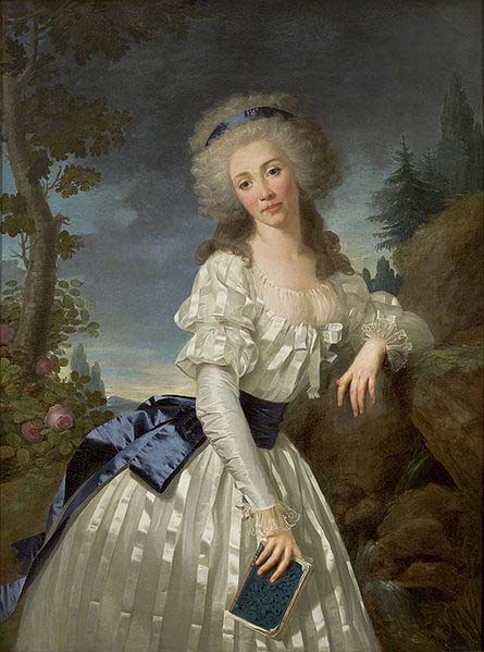 Portrait of a Lady with a Book, Next to a River Source